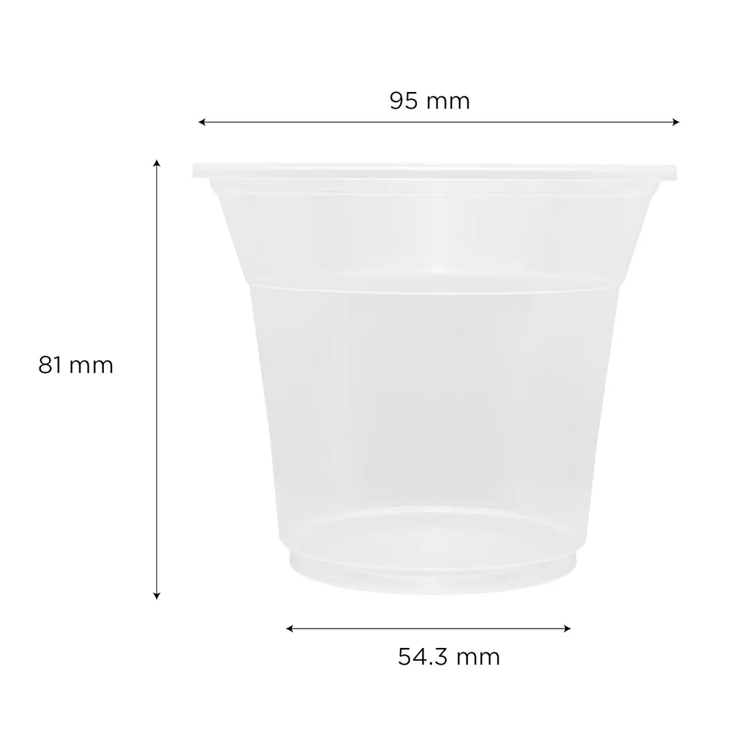 95mm 8.5oz PP Plastic U-Rim Y-Series Cold Cup