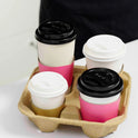 Biodegradable Cup Holder, for 4 cups