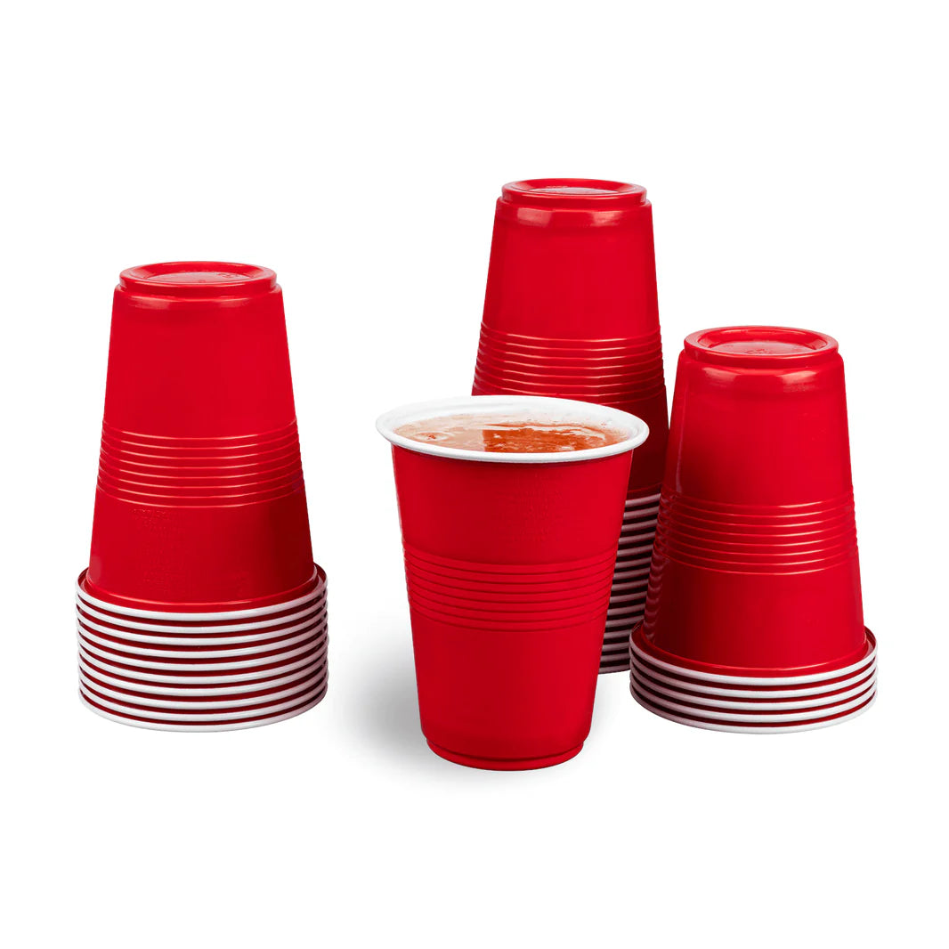 16oz BPA Free PP Party Cup Red/White