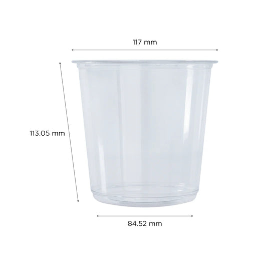 24oz PET Round Deli Container(117mm)