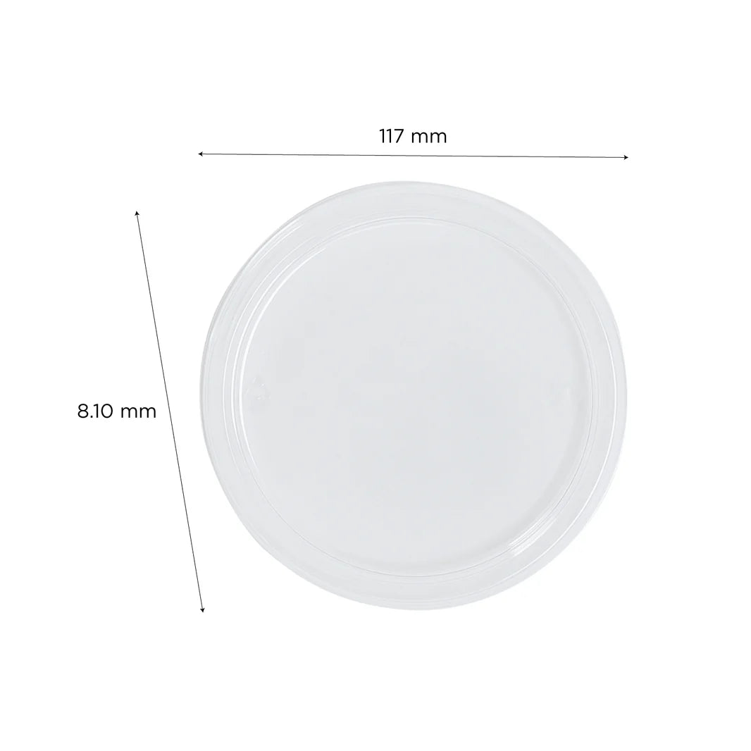 117mm PET Lid for 8/12/16/24/32oz Round Deli Container