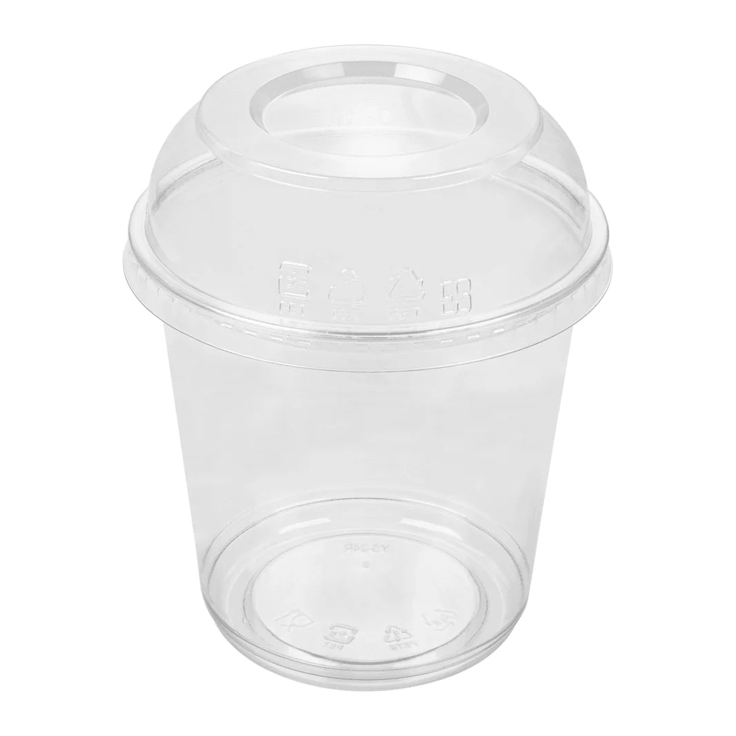 PET Dome Lid for 8-32oz PET Round Deli Container