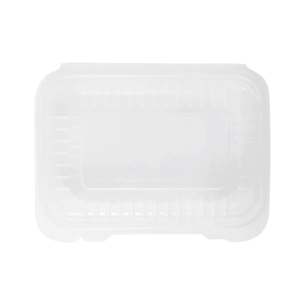 9'' x 6" PP Plastic Hinged Container, Clear