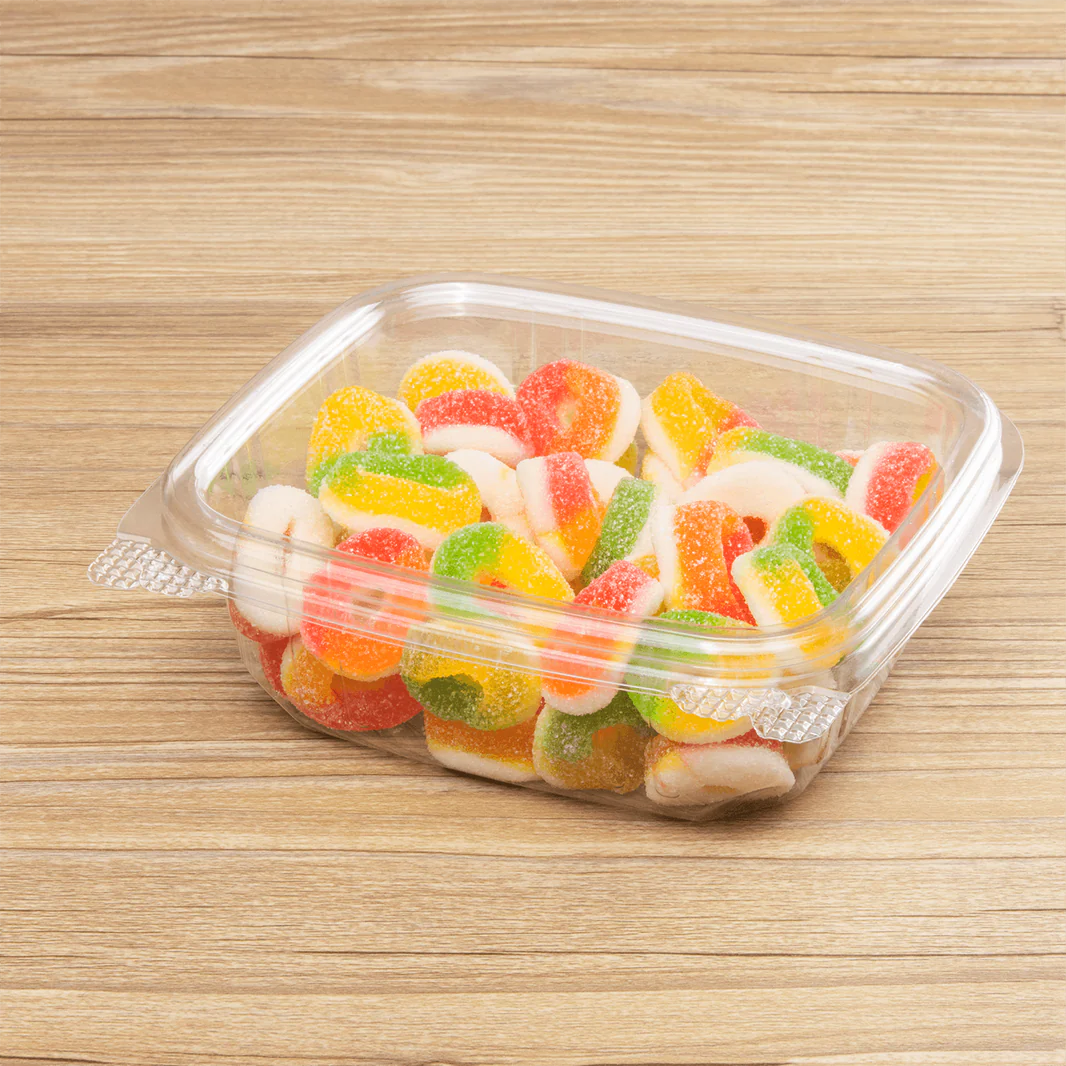 12 oz PET Plastic Hinged Deli Container