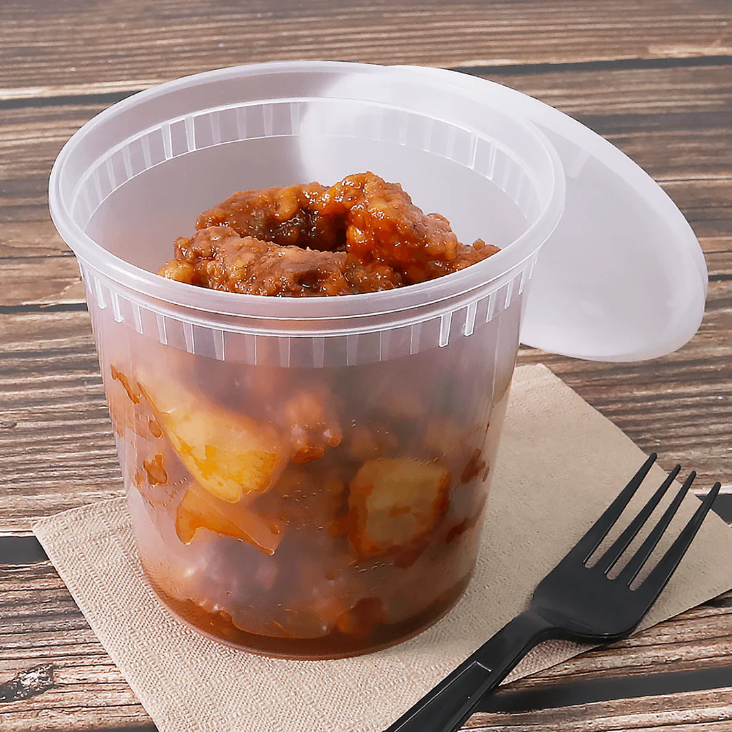 24oz PP Plastic Injection Molded Deli Container with Lid