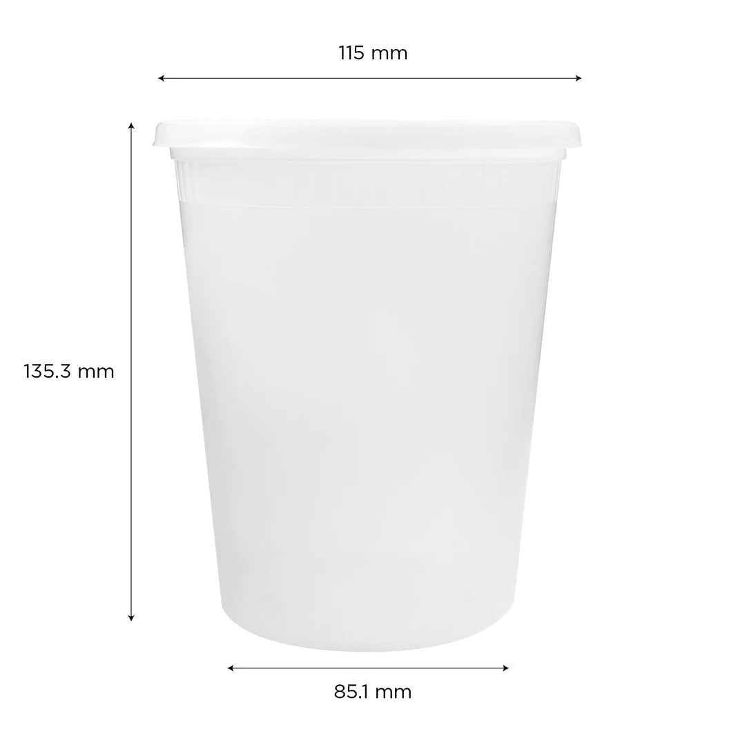 32oz PP Plastic Injection Molded Deli Container & Lids(117mm)