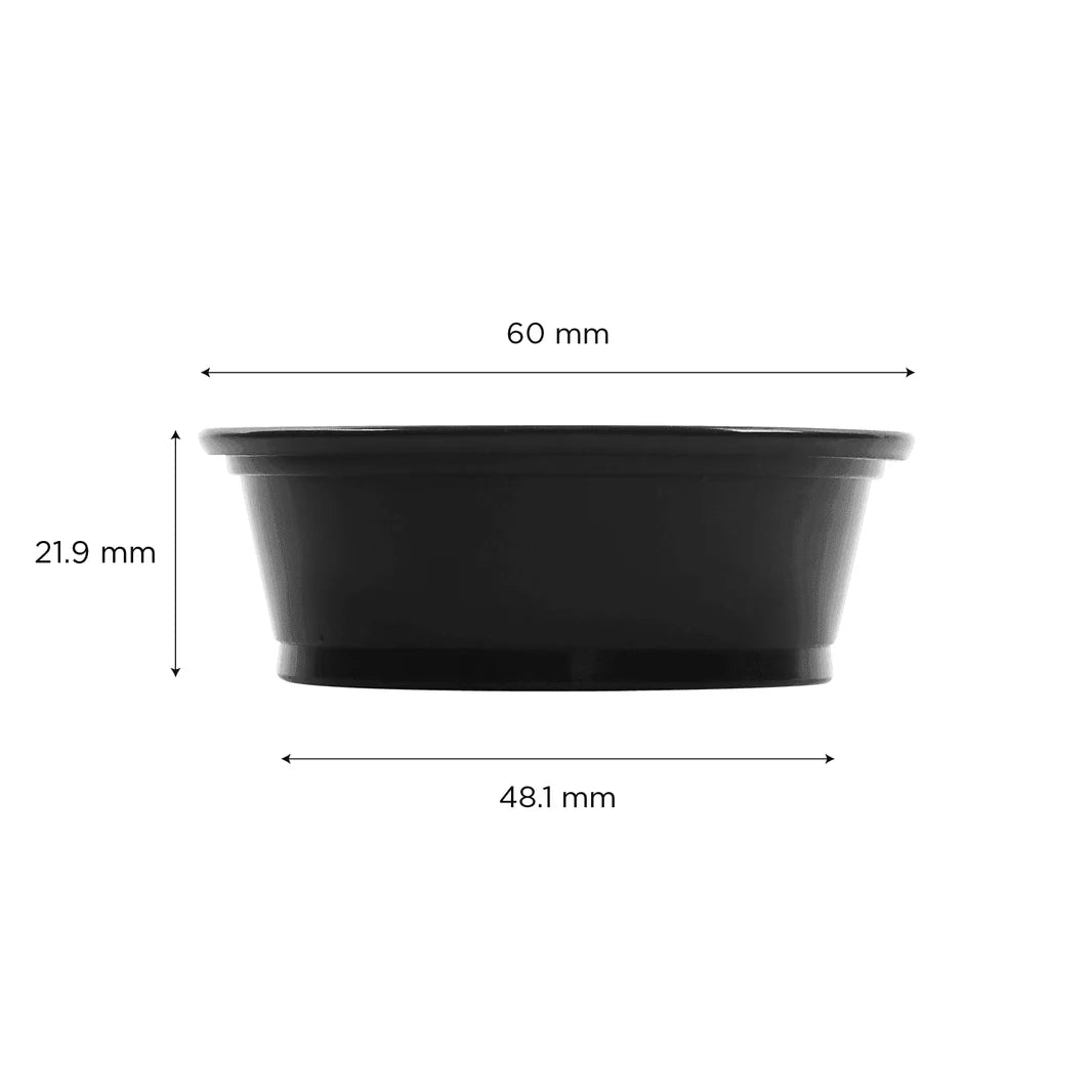 1.5 oz PP Plastic Portion Cups, Black