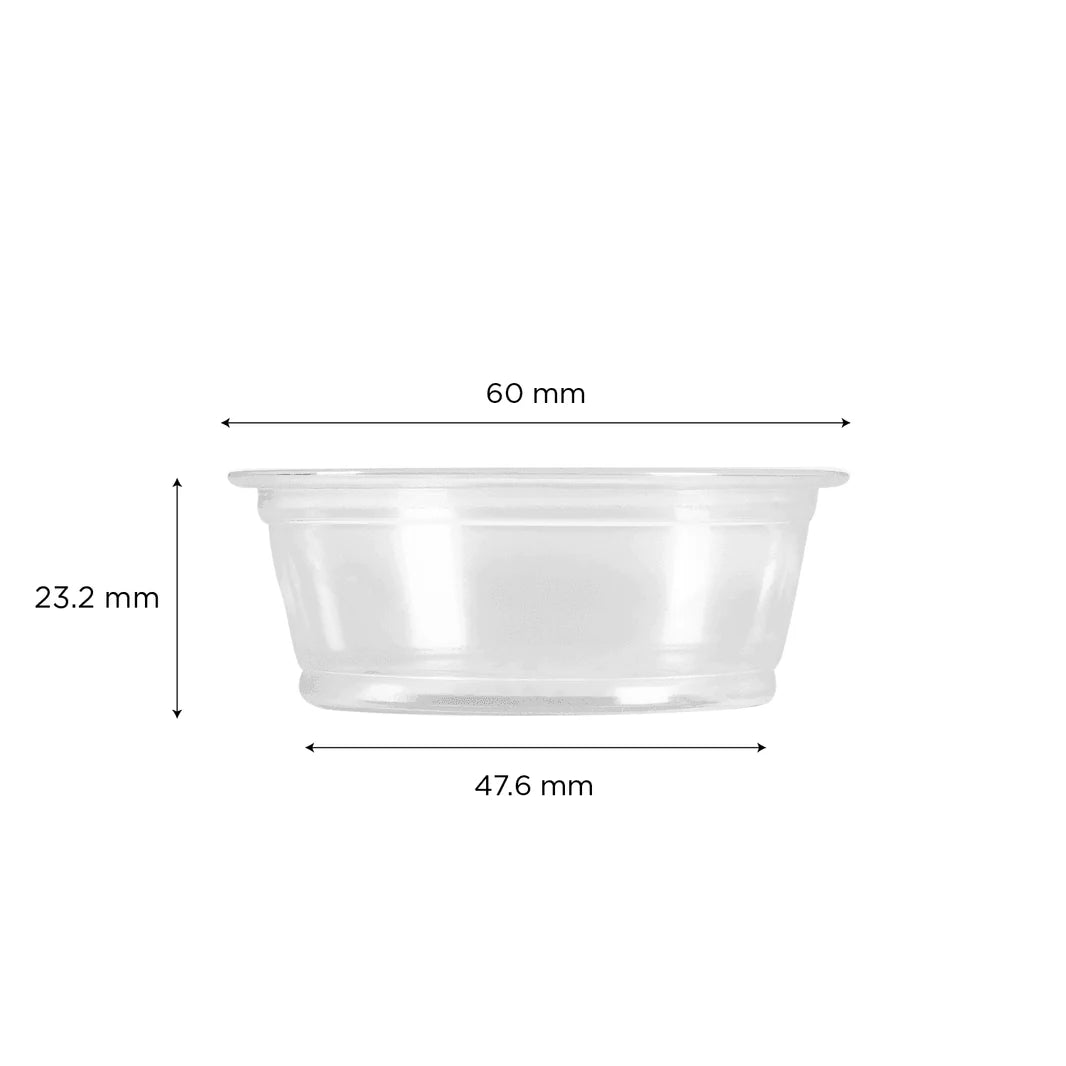 1.5 oz PP Plastic Portion Cups, Clear