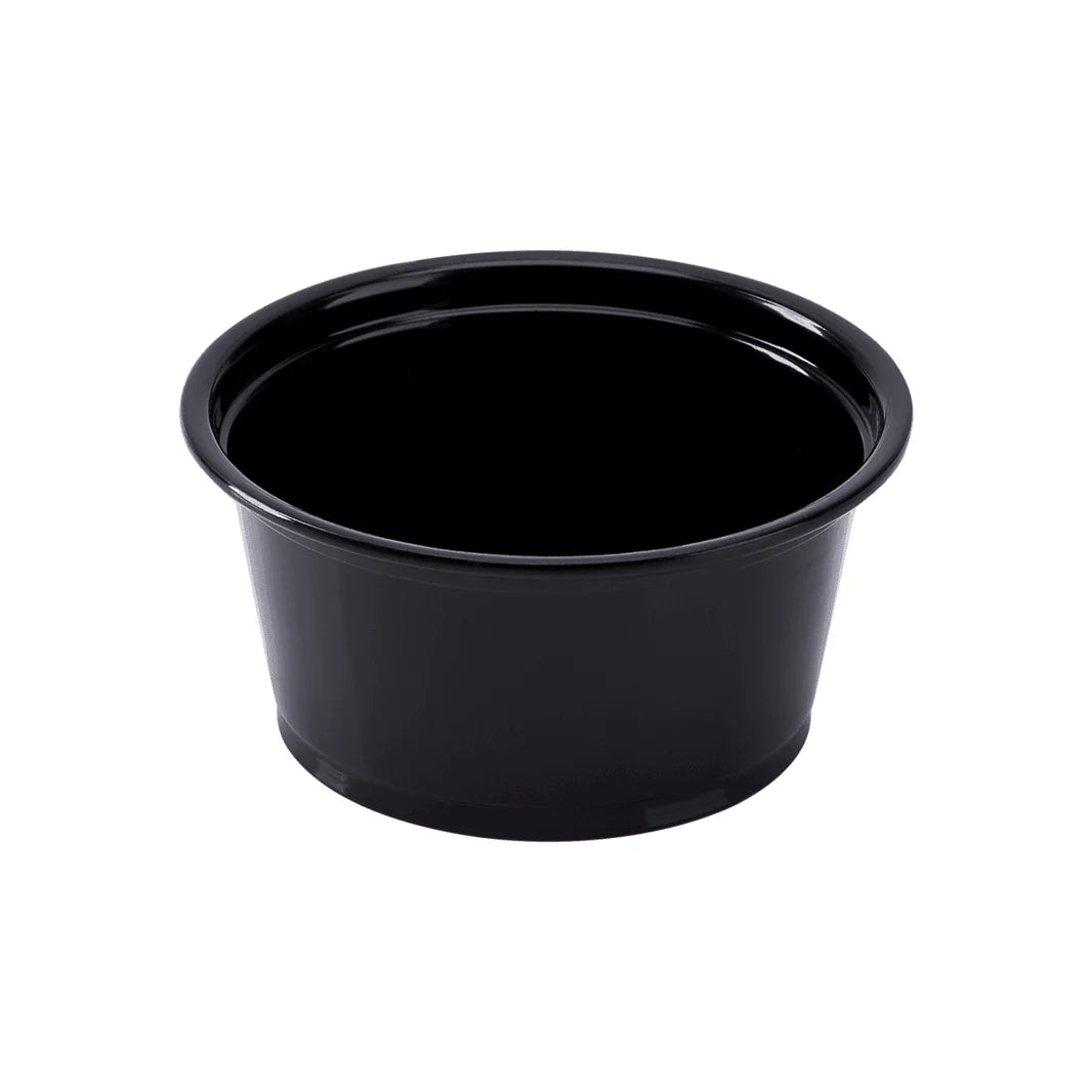 2 oz PP Plastic Portion Cups, Black