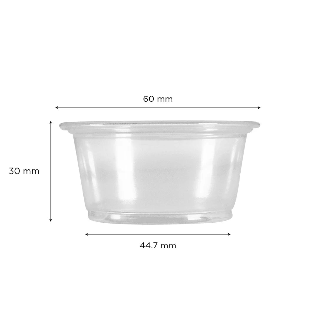 2 oz PP Plastic Portion Cups, Clear