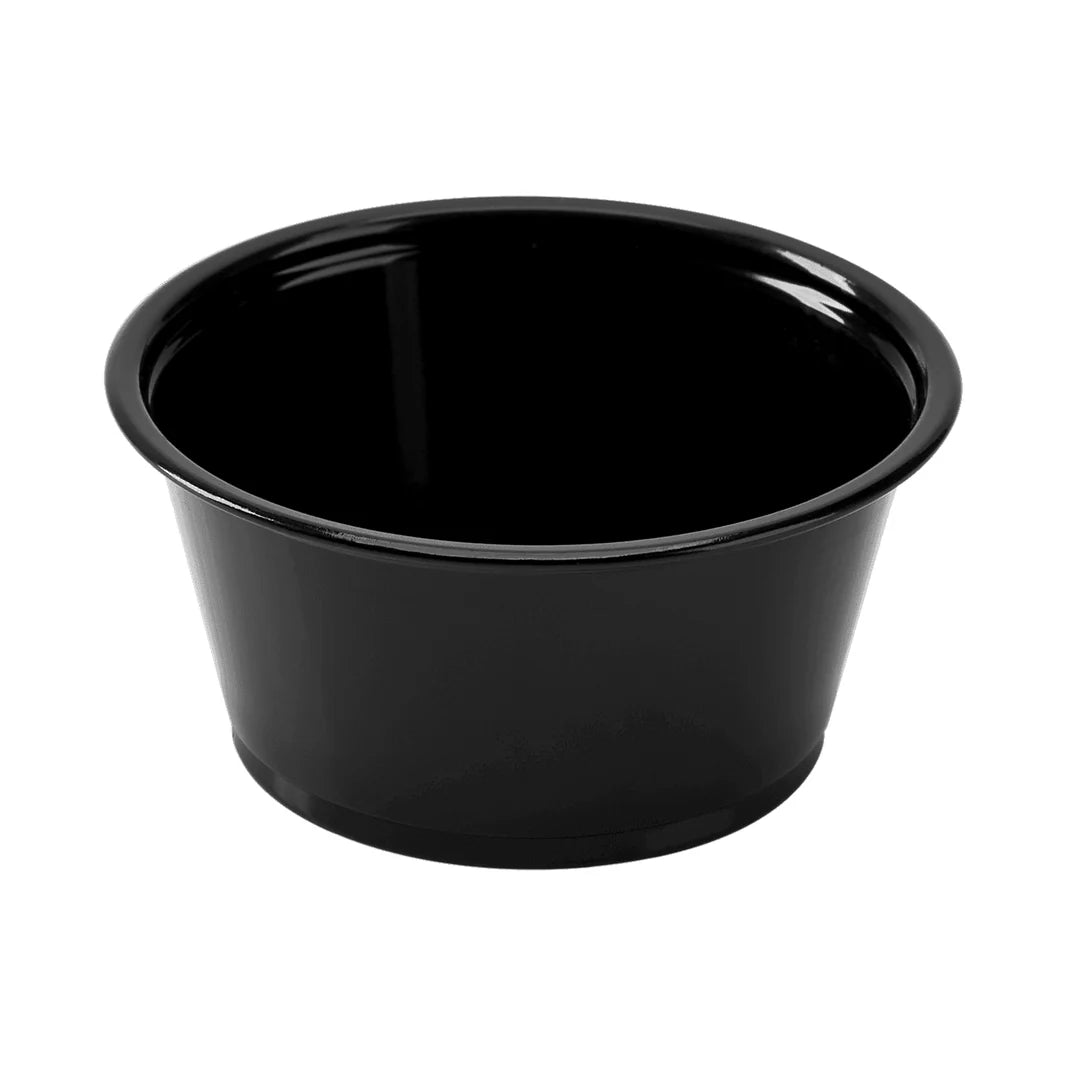 3.25 oz PP Plastic Portion Cups, Black