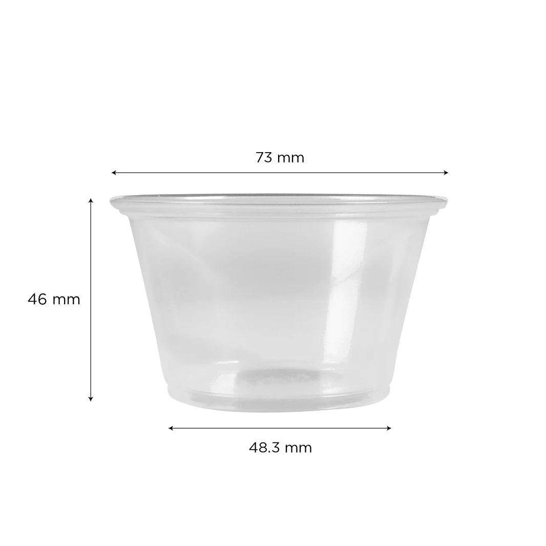 4 oz PP Plastic Portion Cups, Clear