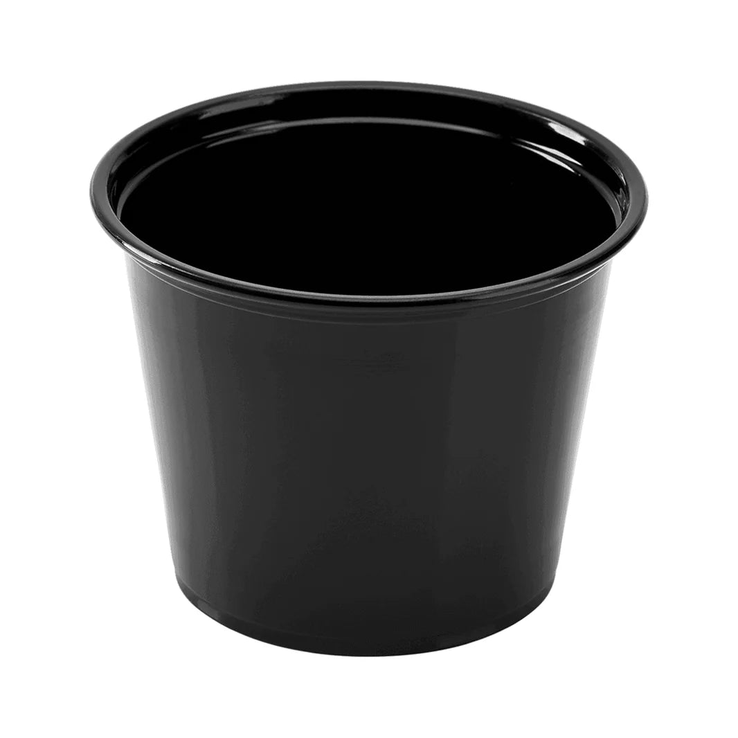 5.5 oz PP Plastic Portion Cups, Black