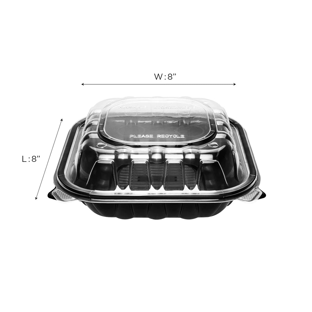 8"x 8" Premium PP Hinged Container