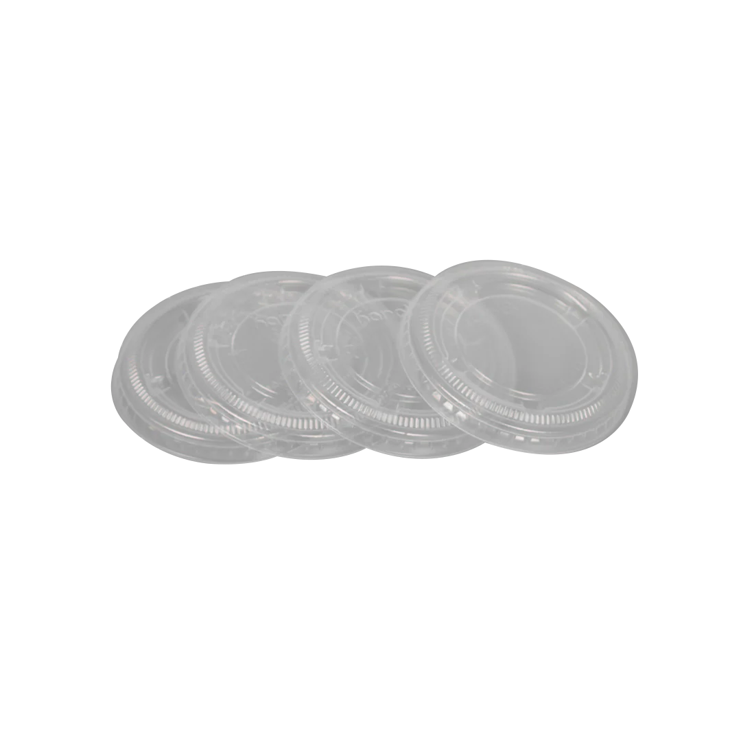 3.25 oz - 5.5 oz PP Plastic Portion Cup Lids (73mm)