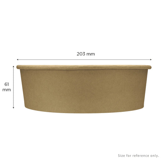 48oz Paper Short Bucket, Kraft