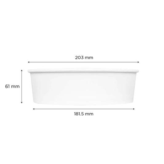 48oz Paper Short Bucket (203mm)