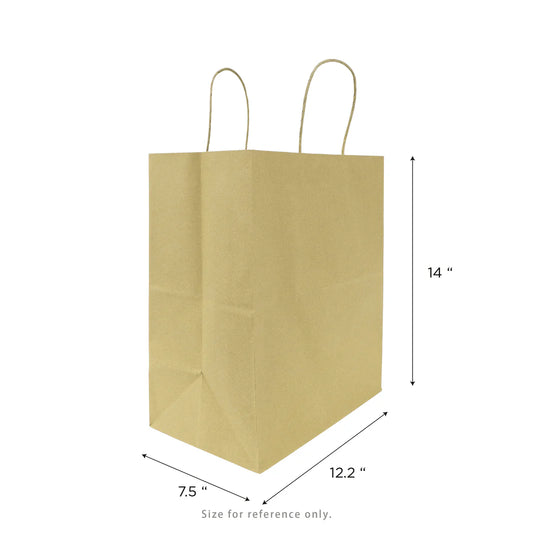 Malibu Paper Shopping Bags (Large), Kraft