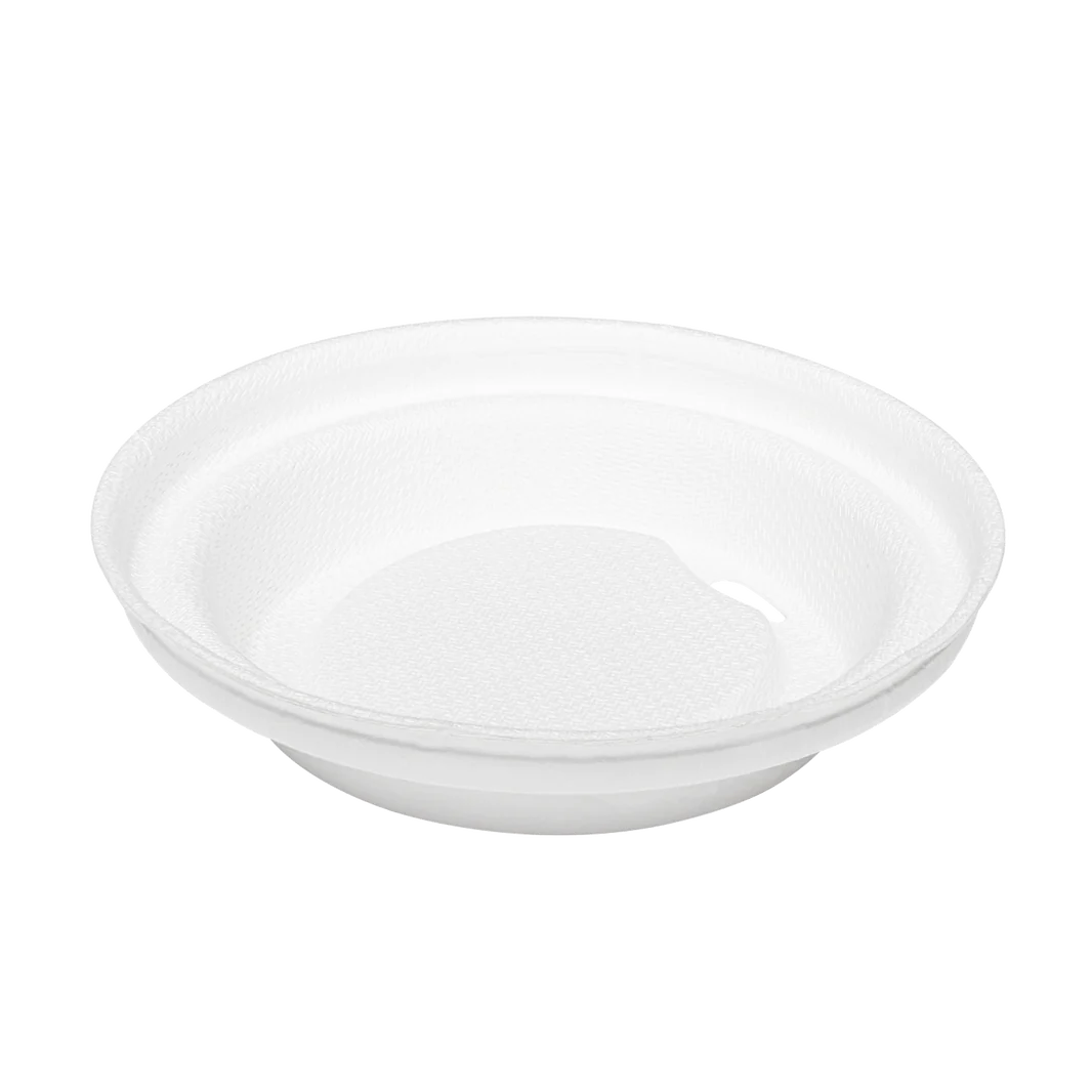 90mm Bagasse Sipper Dome Lid for 10-24oz Hot Cup, White