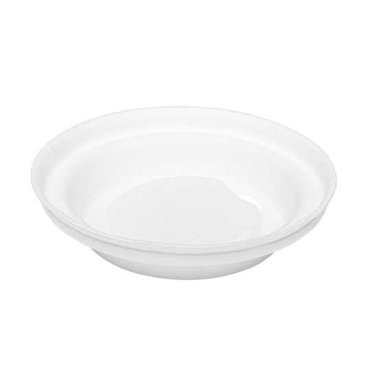 90mm Bagasse Sipper Dome Lid for 10-24oz Hot Cup, White