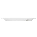 9" PFAS Free Compostable Bagasse Round Plates, White, 3 Compartments