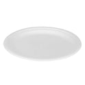10" PFAS Free Compostable Bagasse Round Plates, White