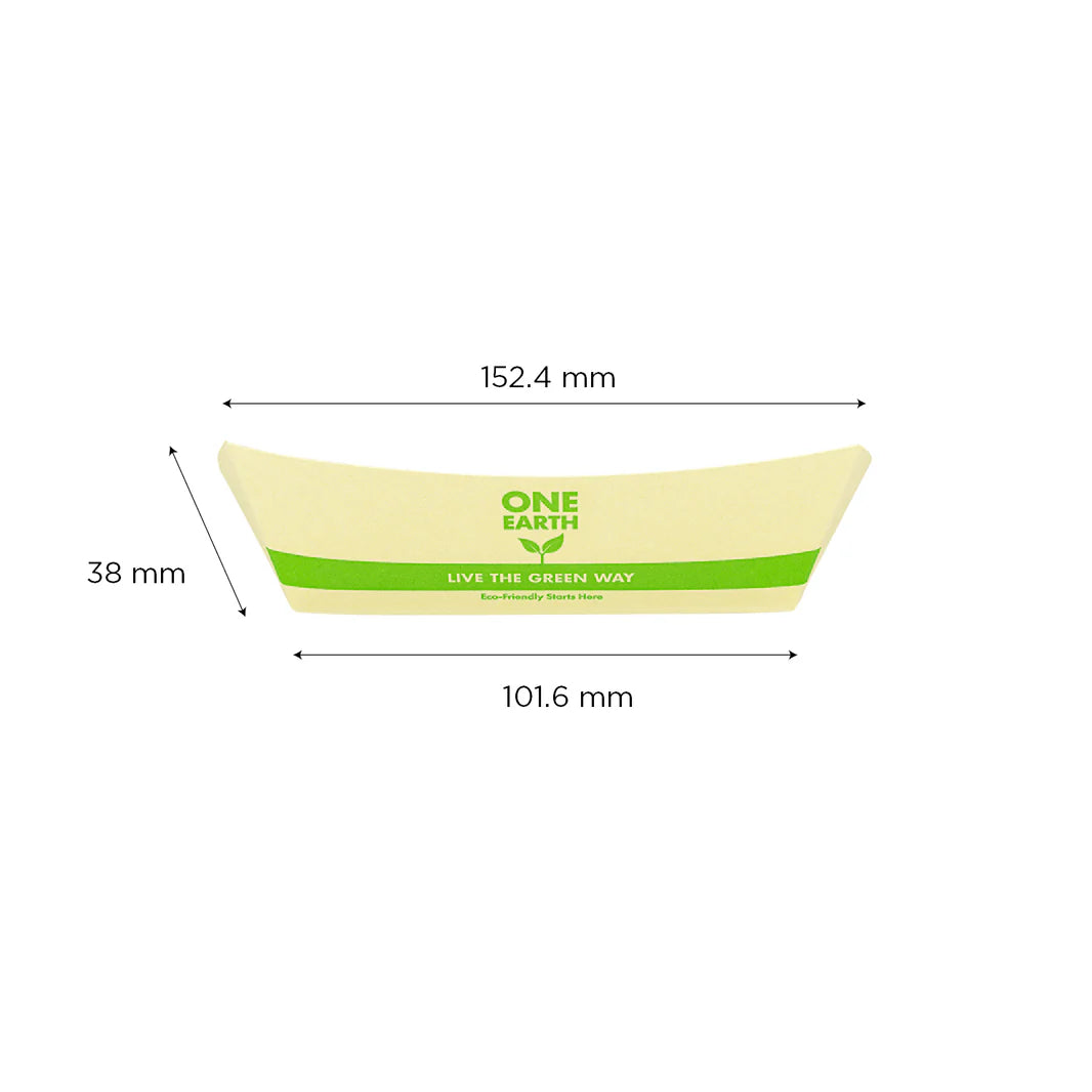 2.0 lb Bamboo Natural Food Tray, Generic Print