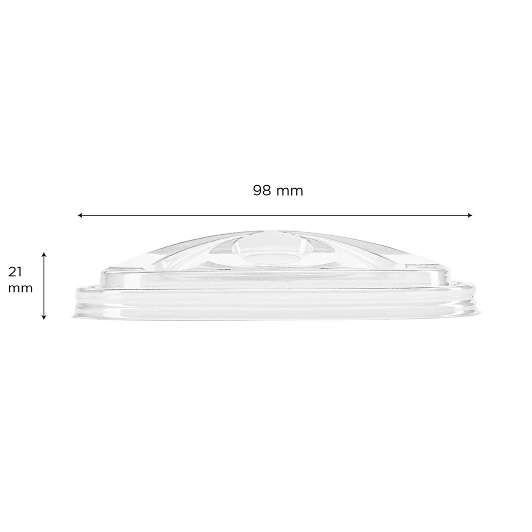 98mm PLA Strawless Sipper Lid for 12-24oz PLA Cup