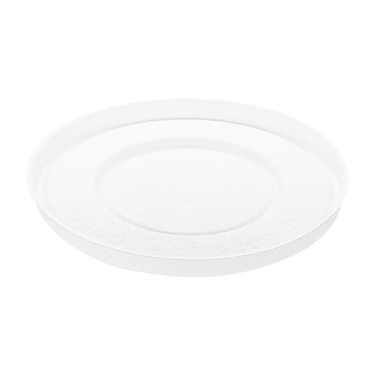 114.6mm Compostable Fiber Paper Flat lid for 12-16 oz Paper Food Container & 24-32 oz Gourmet Food Container