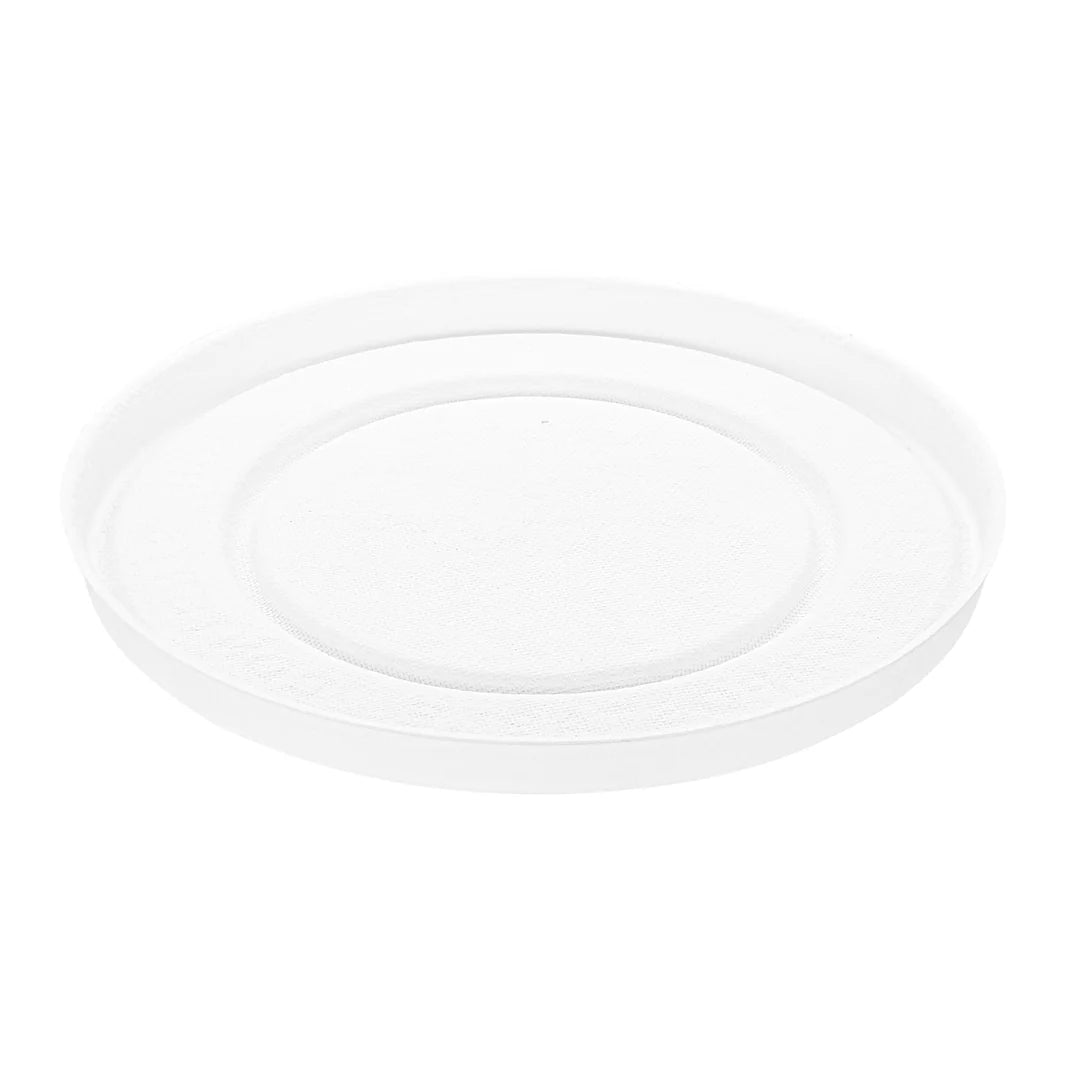 127mm Compostable Fiber Paper Flat lid for 20 oz Paper Food Container