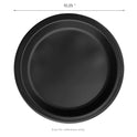 10.25" Mineral Filled PP Round Plate, Black, 1 Compartment