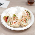 10.25" Mineral Filled PP Round Plate, White, 1 Compartment