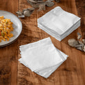 9"x9" Beverage Napkins, White