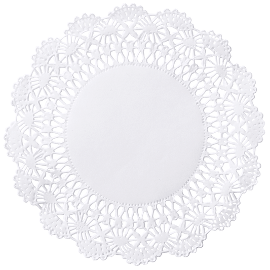 4" White Cambridge Lace Doilies