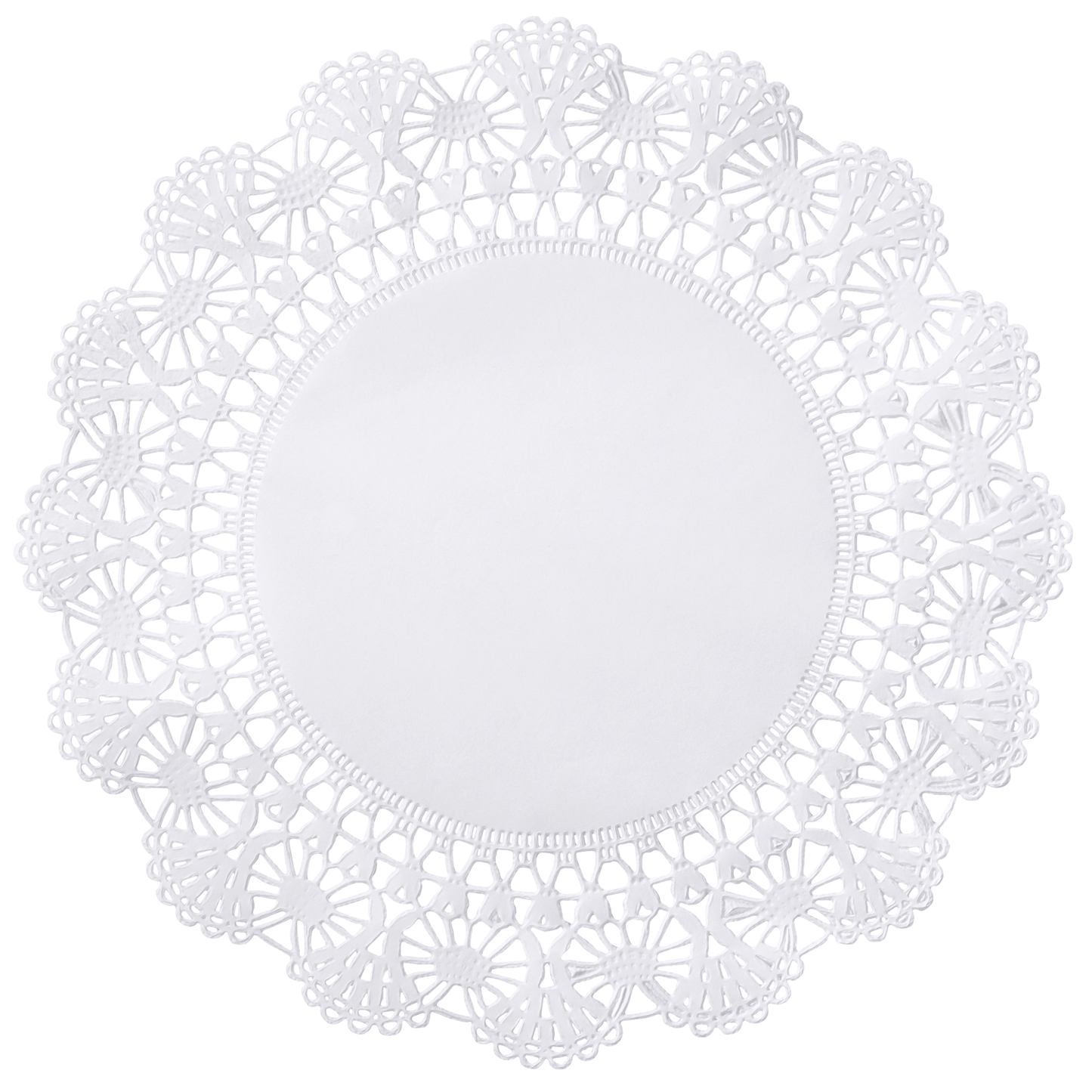 5" White Cambridge Lace Doilies