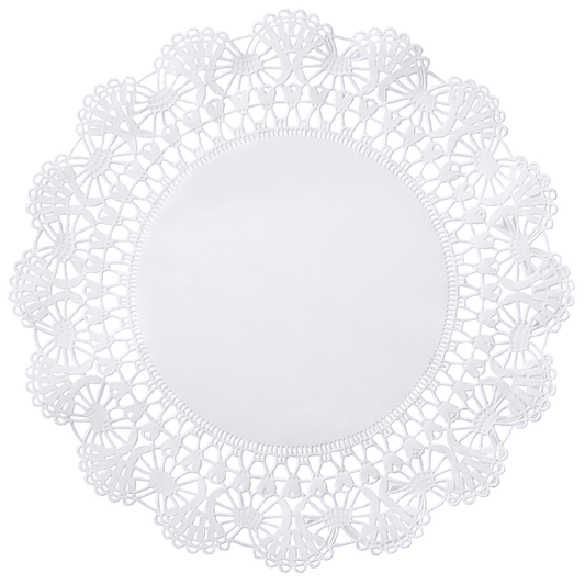 5" White Cambridge Lace Doilies