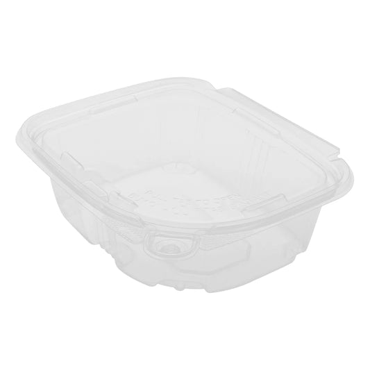 12oz PET Plastic Tamper Resistant Hinged Deli Container with Lid