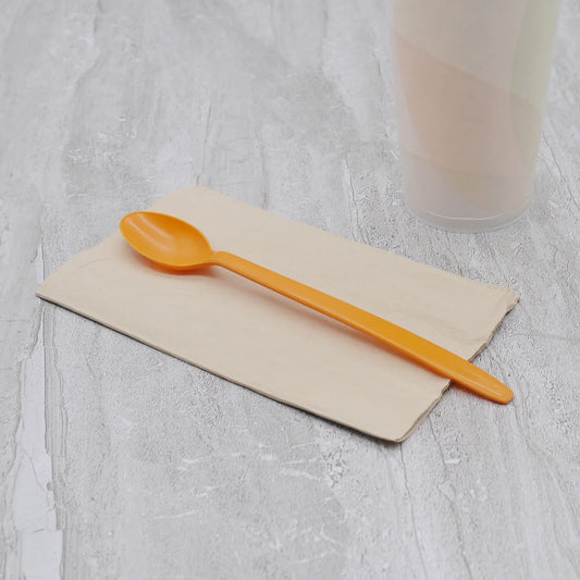 PP Plastic Heavy Weight Soda Spoons, Orange