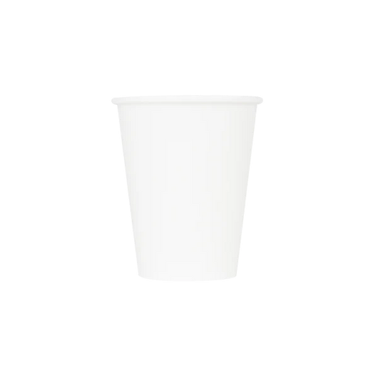 80mm 8oz Paper Hot Cup, White