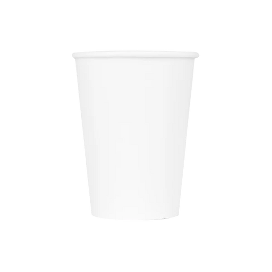 90mm 12ozz Paper Hot Cup, White