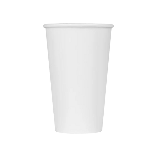 90mm 16oz Paper Hot Cup, White