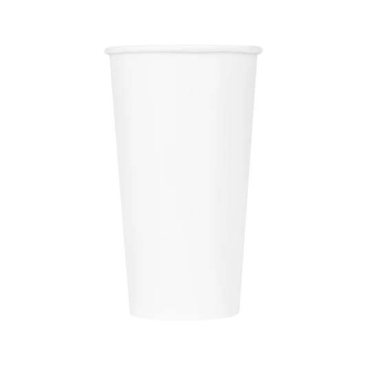 90mm 20oz Paper Hot cup, White