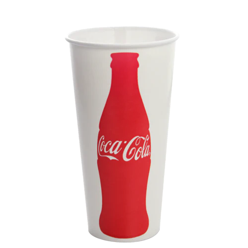 90mm 22oz Paper Cold Cups Coca Cola Print