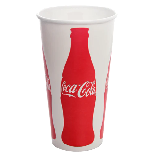 104.5mm 32oz Paper Cold Cups Coca Cola Print