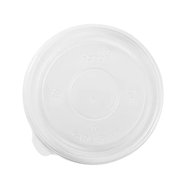 32 oz PP Plastic Food Container Flat Lids (115mm)