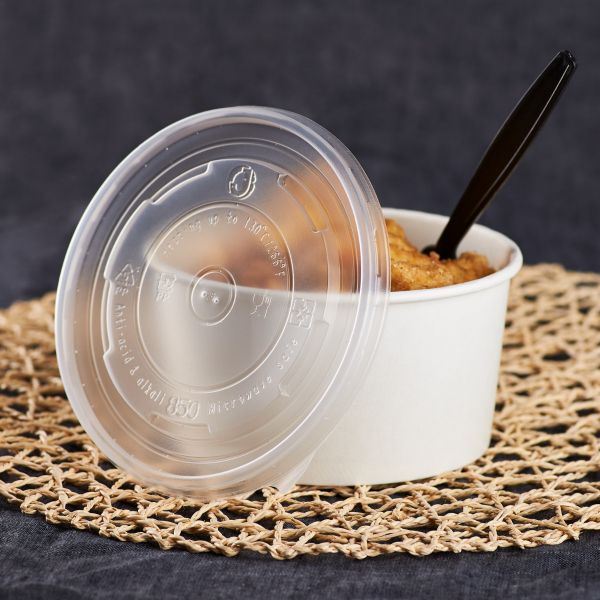 24-32oz PP Plastic Food Container Flat Lid (142mm)