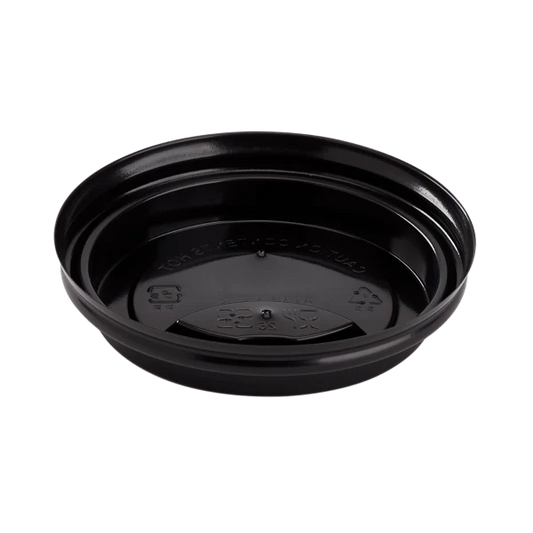 80mm PP Sipper Dome Lid  for 8oz Paper Hot Cup, Black