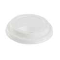 80mm PP Sipper Dome Lid for 8oz Paper hot Cup, White