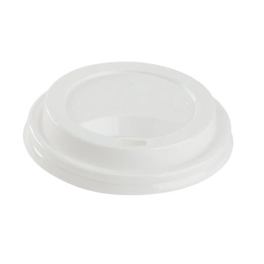 80mm PP Sipper Dome Lid for 8oz Paper hot Cup, White