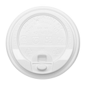 90mm Enclosure Lid for 10-24oz Hot Cups, White